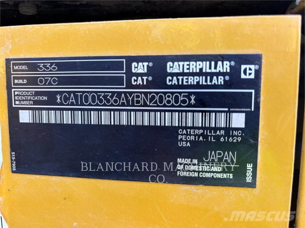 CAT 336 Pásová rýpadla