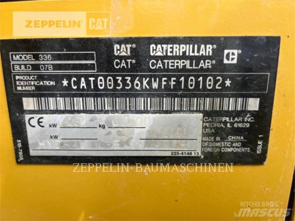 CAT 336-07B Pásová rýpadla