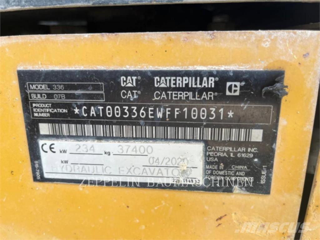 CAT 336-07B Pásová rýpadla