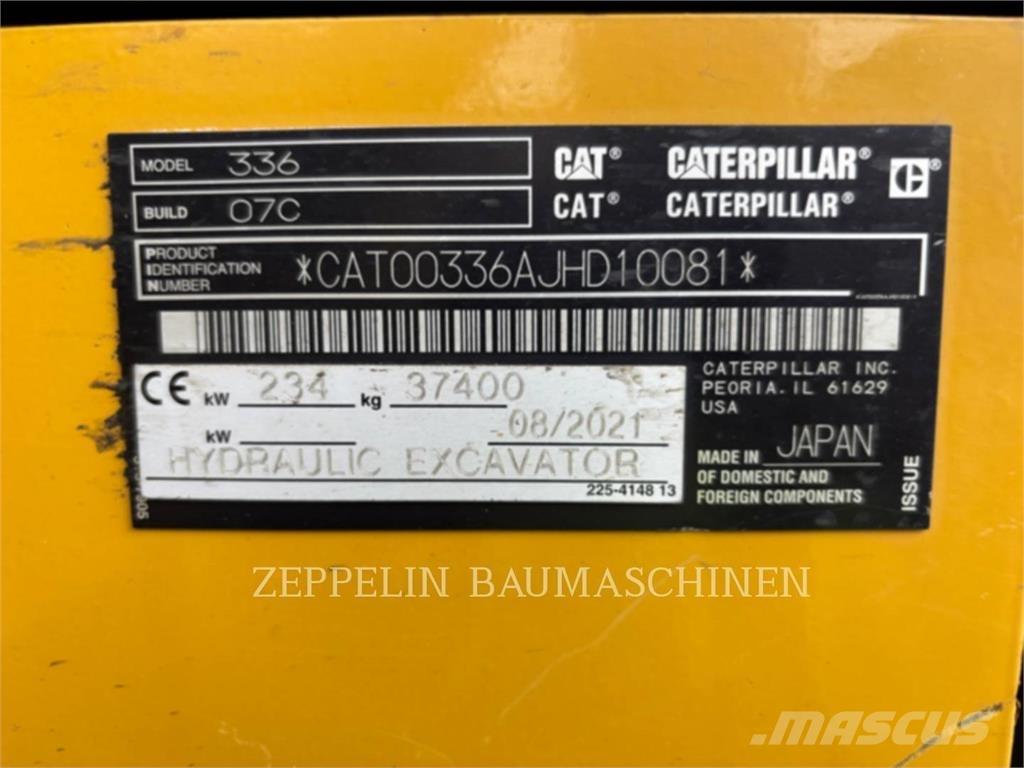 CAT 336-07C Pásová rýpadla