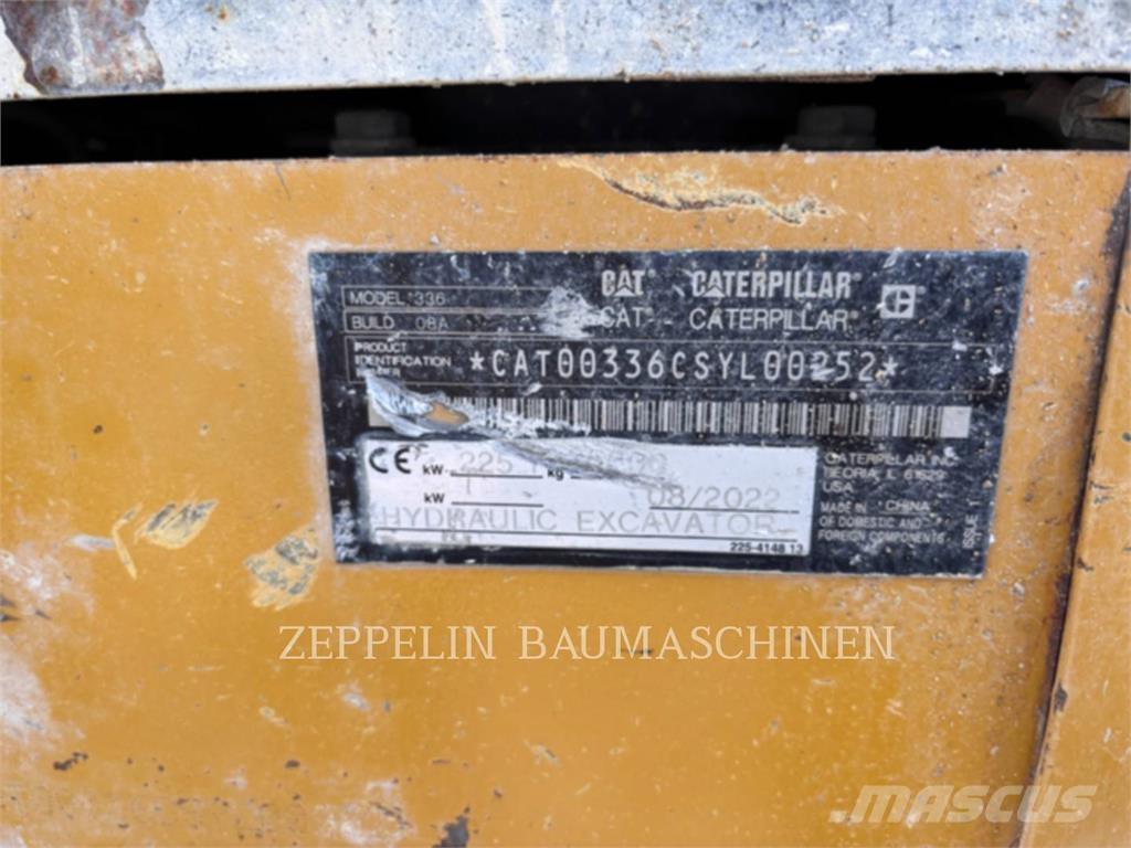 CAT 336-08 Pásová rýpadla