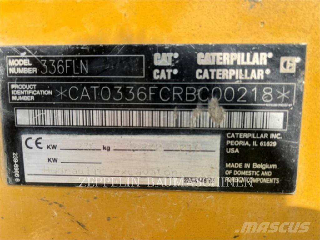 CAT 336FLN Pásová rýpadla