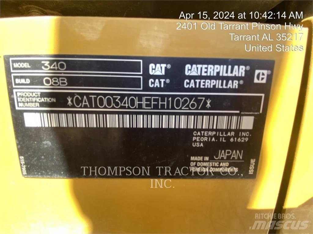 CAT 340 Pásová rýpadla