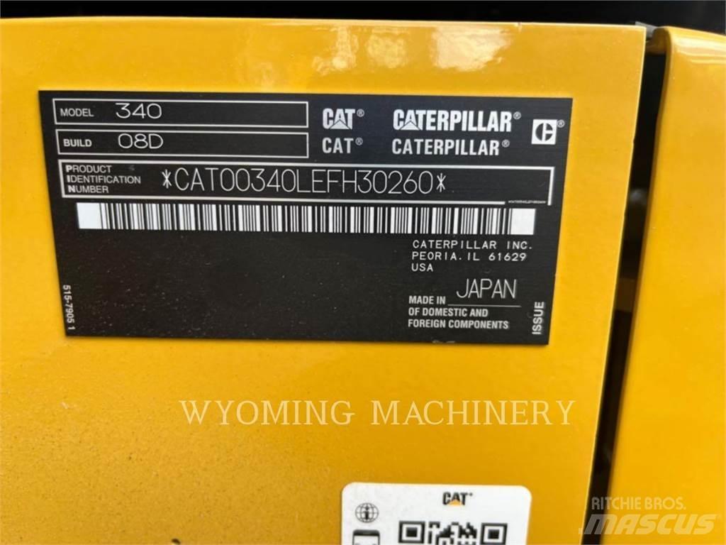 CAT 340 Pásová rýpadla
