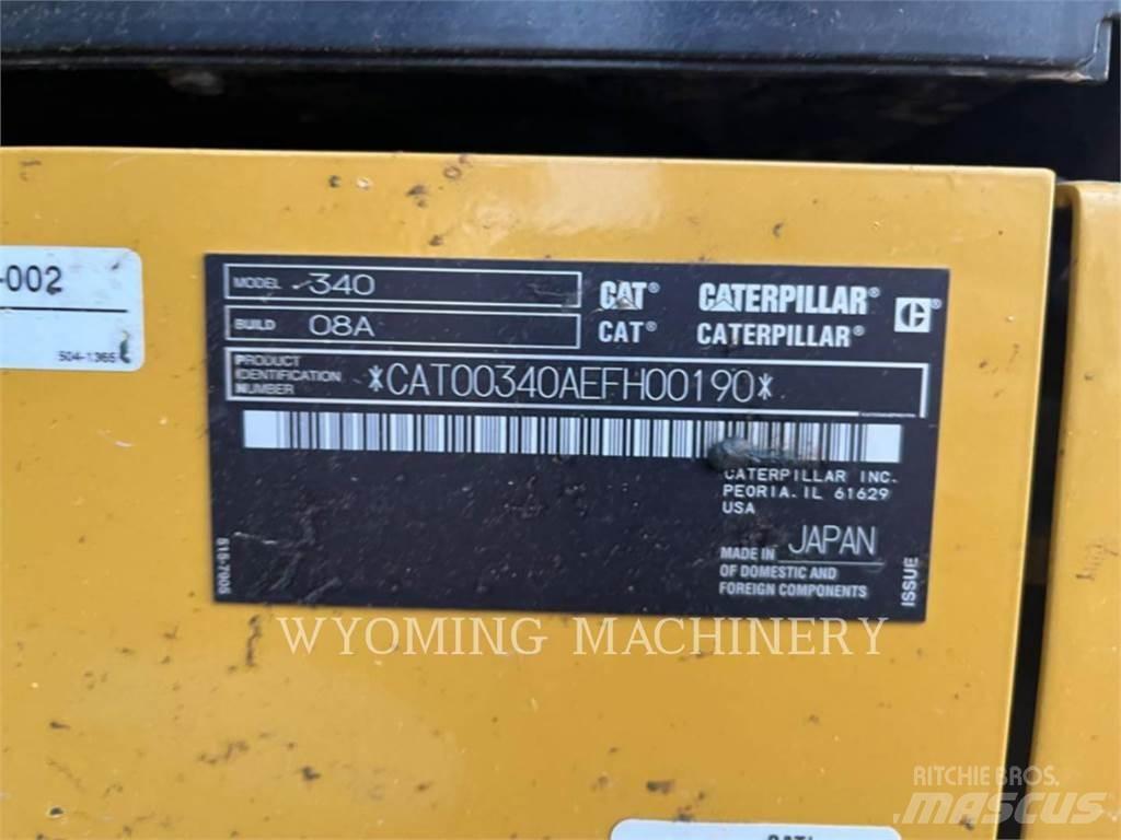CAT 340 Pásová rýpadla