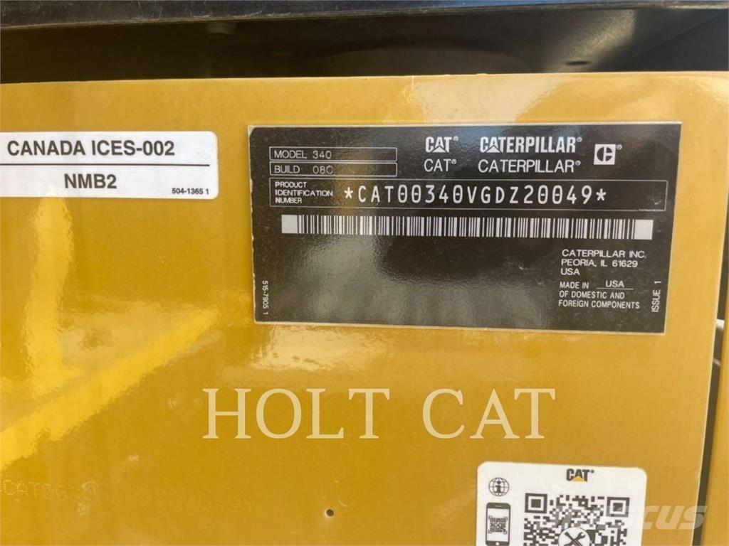 CAT 340 10 TC Pásová rýpadla
