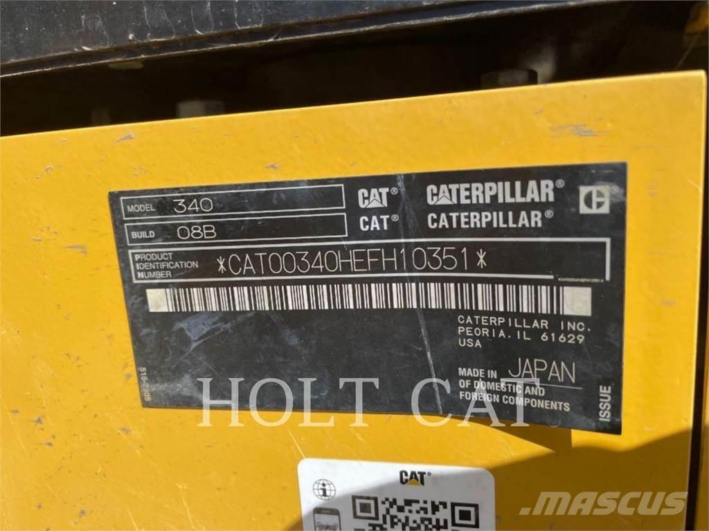 CAT 340 12 TC Pásová rýpadla