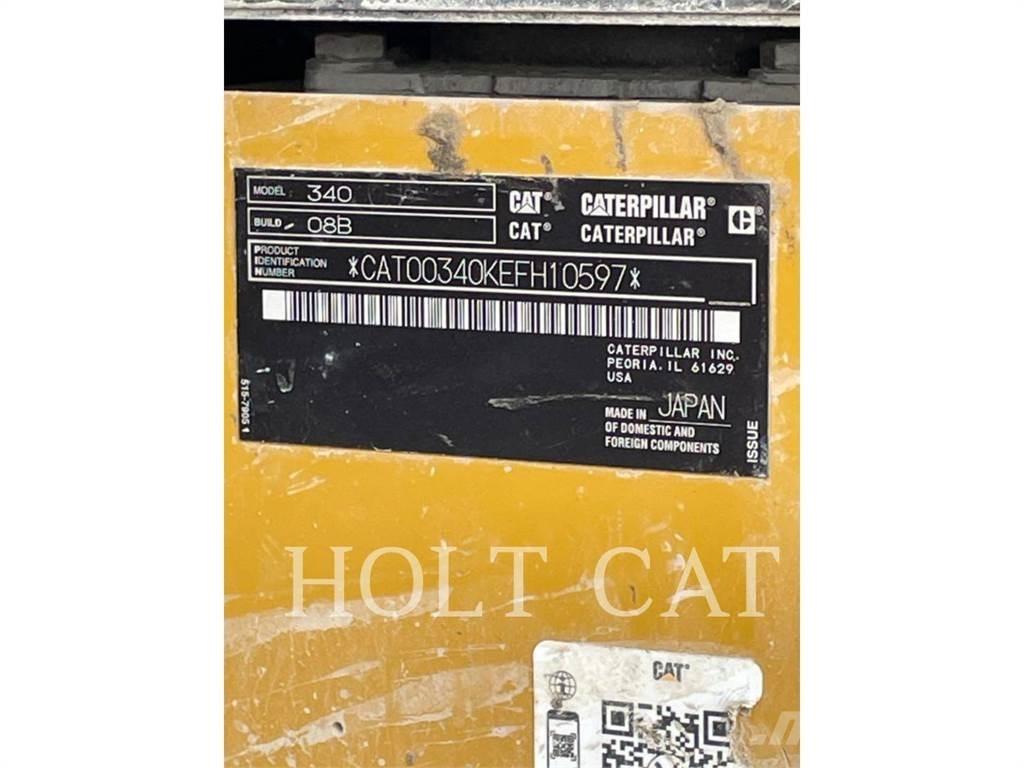 CAT 340 12 TC Pásová rýpadla