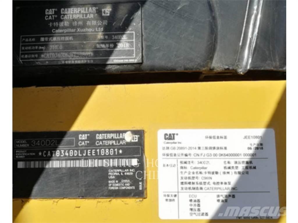 CAT 340D2L Pásová rýpadla