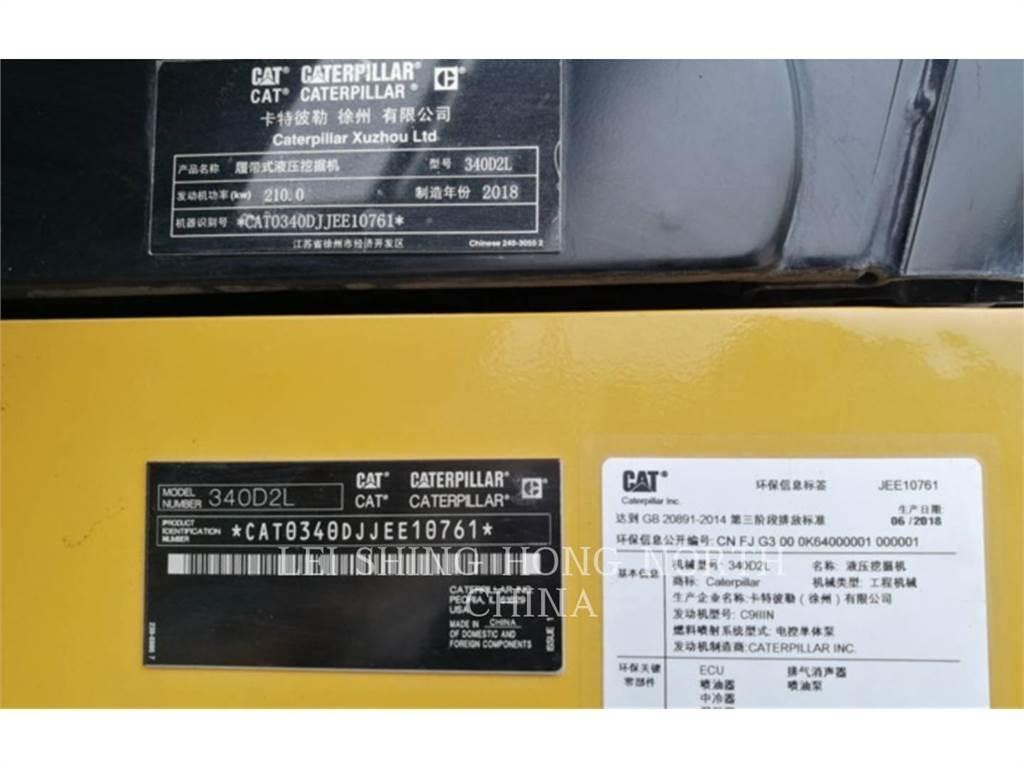 CAT 340D2L Pásová rýpadla