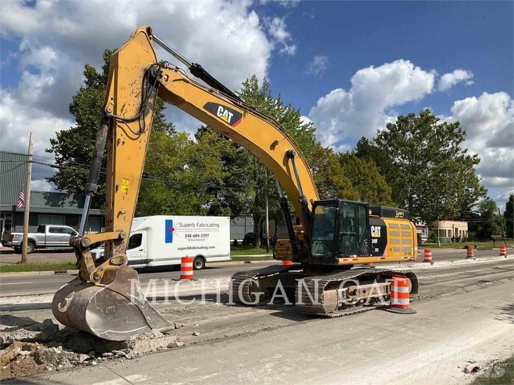 CAT 349FL + Pásová rýpadla