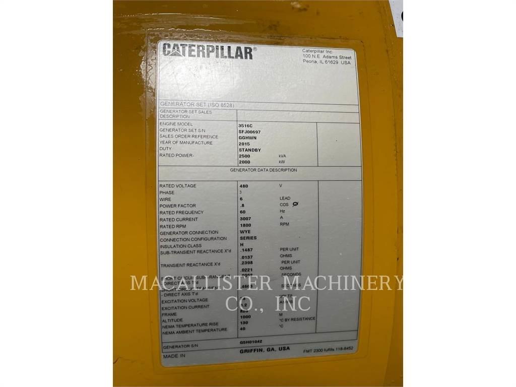 CAT 3516C Naftové generátory