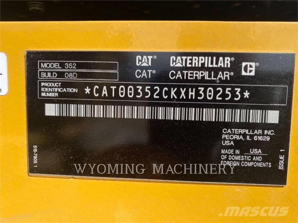 CAT 352 Pásová rýpadla