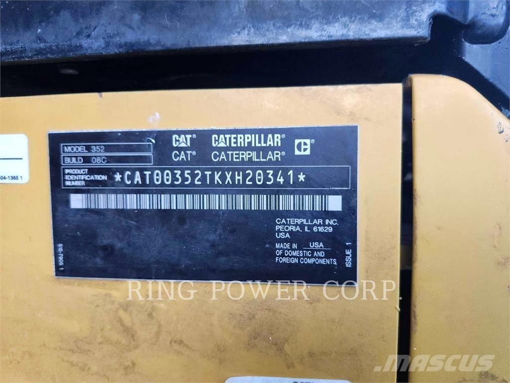 CAT 352EW Pásová rýpadla