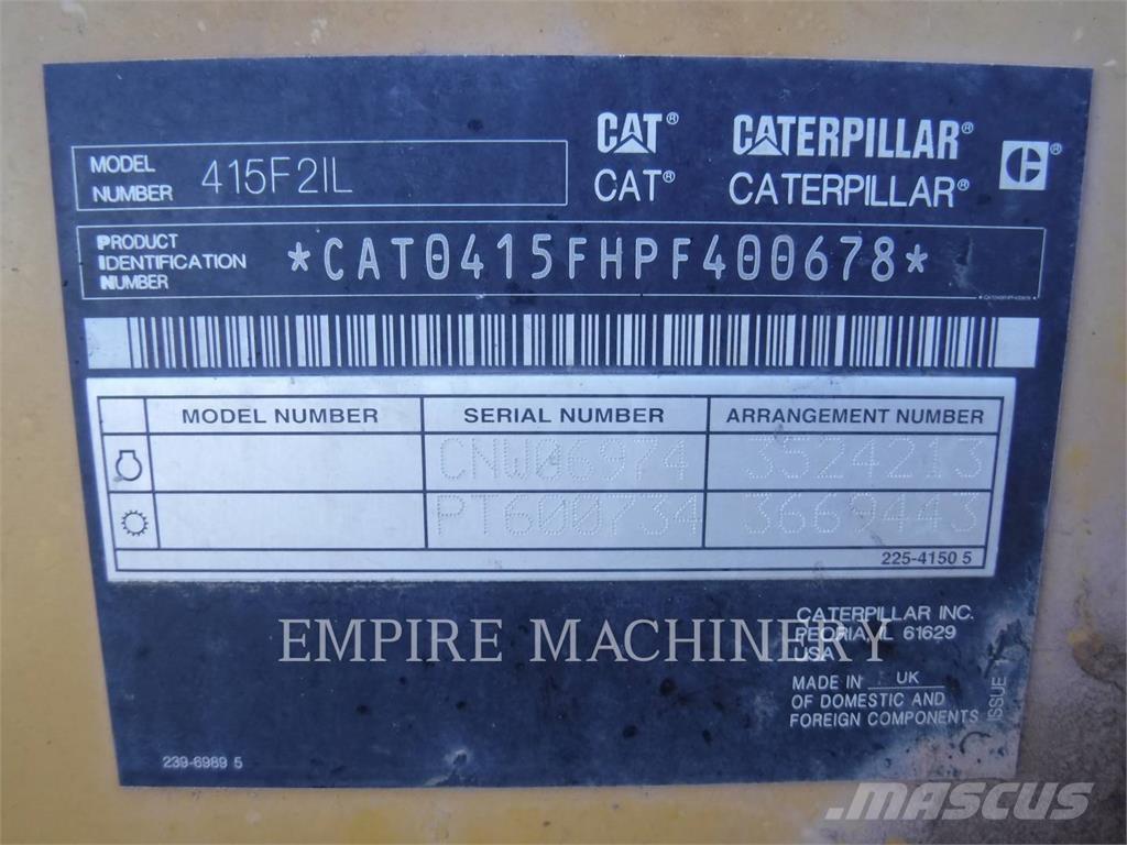 CAT 415F2IL Kolové nakladače
