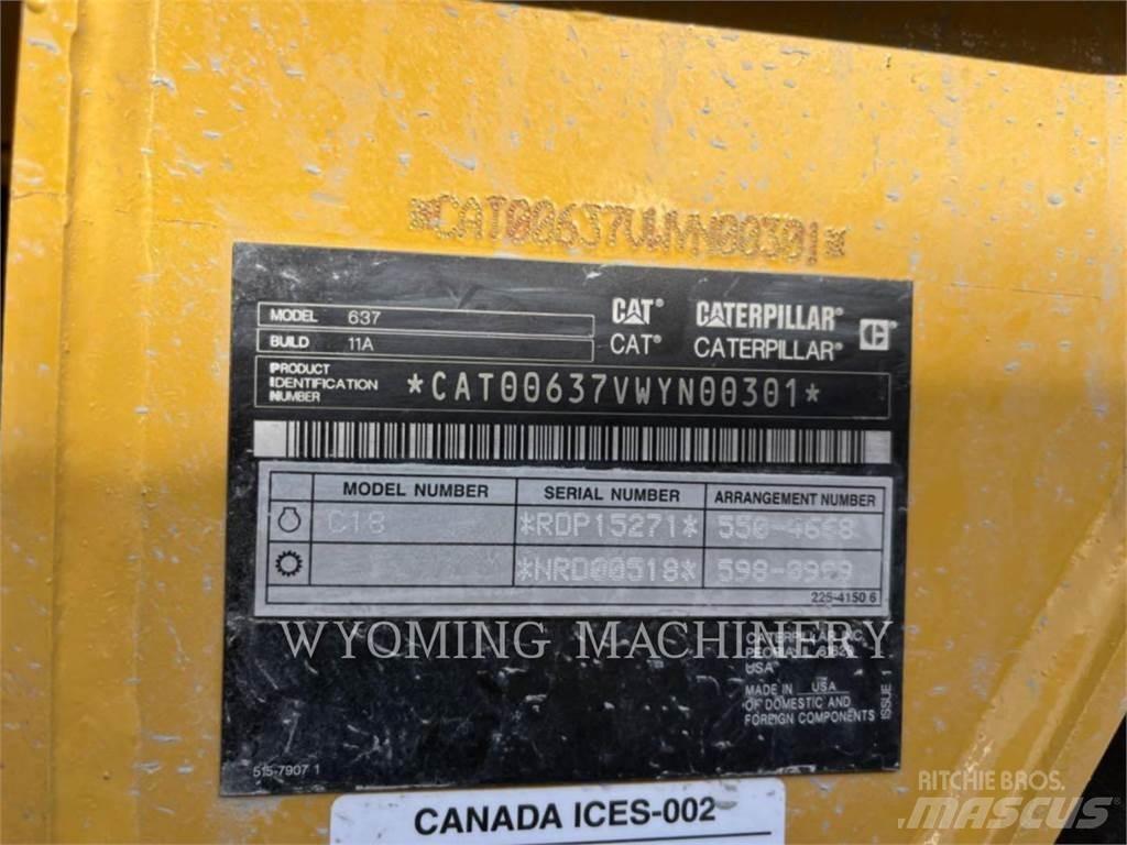 CAT 637 Skrejpry