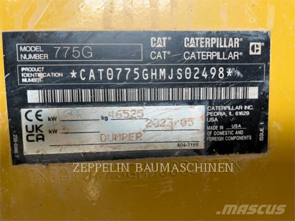 CAT 775G Kloubové dempry