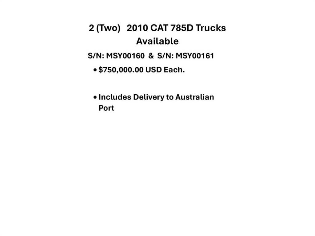 CAT 785D Kloubové dempry