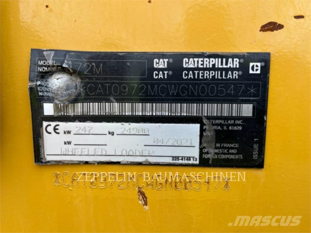 CAT 972M Kolové nakladače