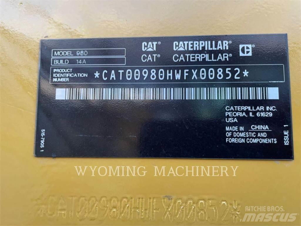CAT 980 Kolové nakladače