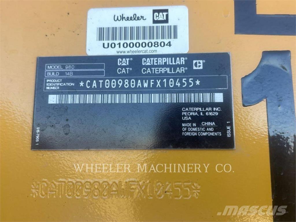 CAT 980 Kolové nakladače