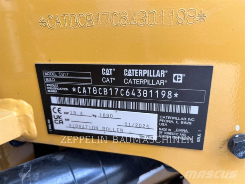 CAT CB1.7 Půdní kompaktory