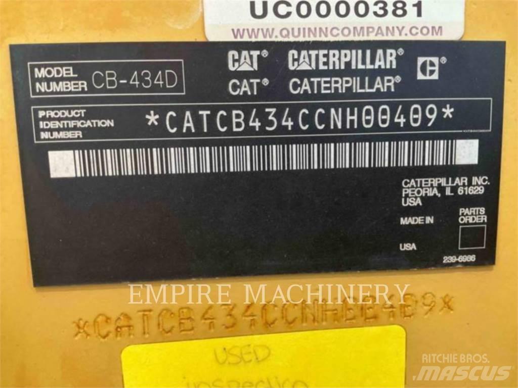 CAT CB434D Tandemové válce