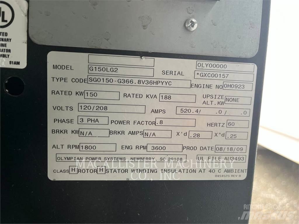 CAT G150LG2 Naftové generátory