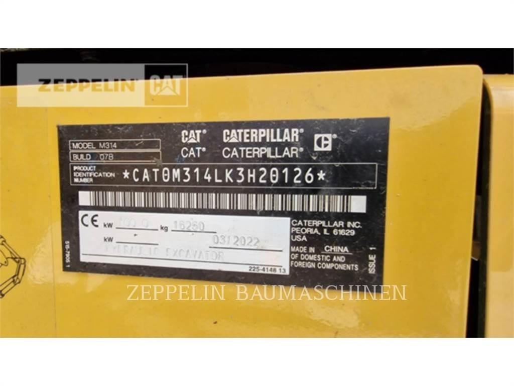 CAT M314-07A Kolová rýpadla