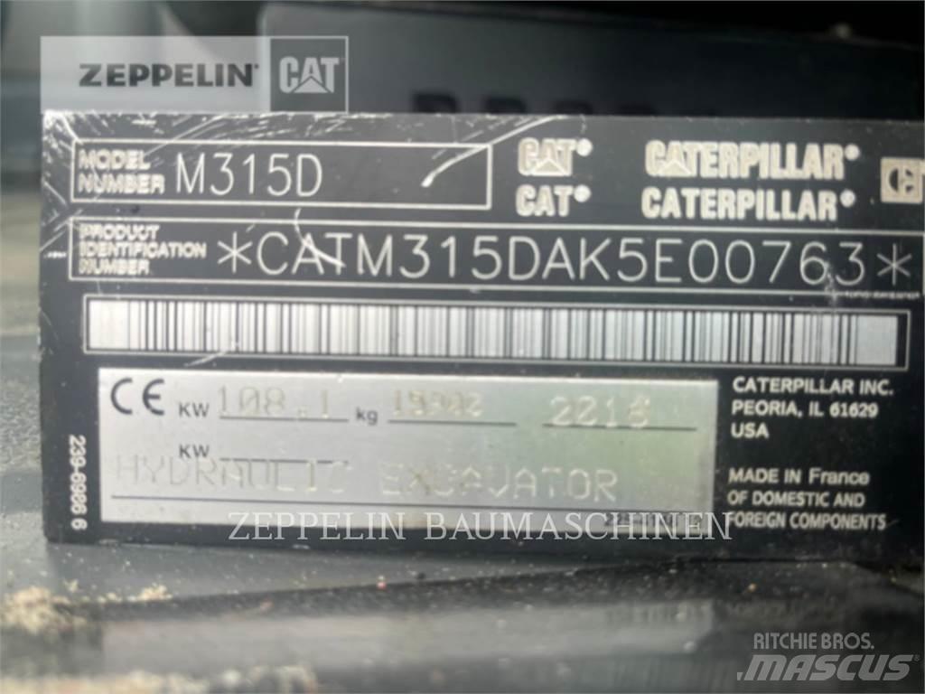 CAT M315D Kolová rýpadla