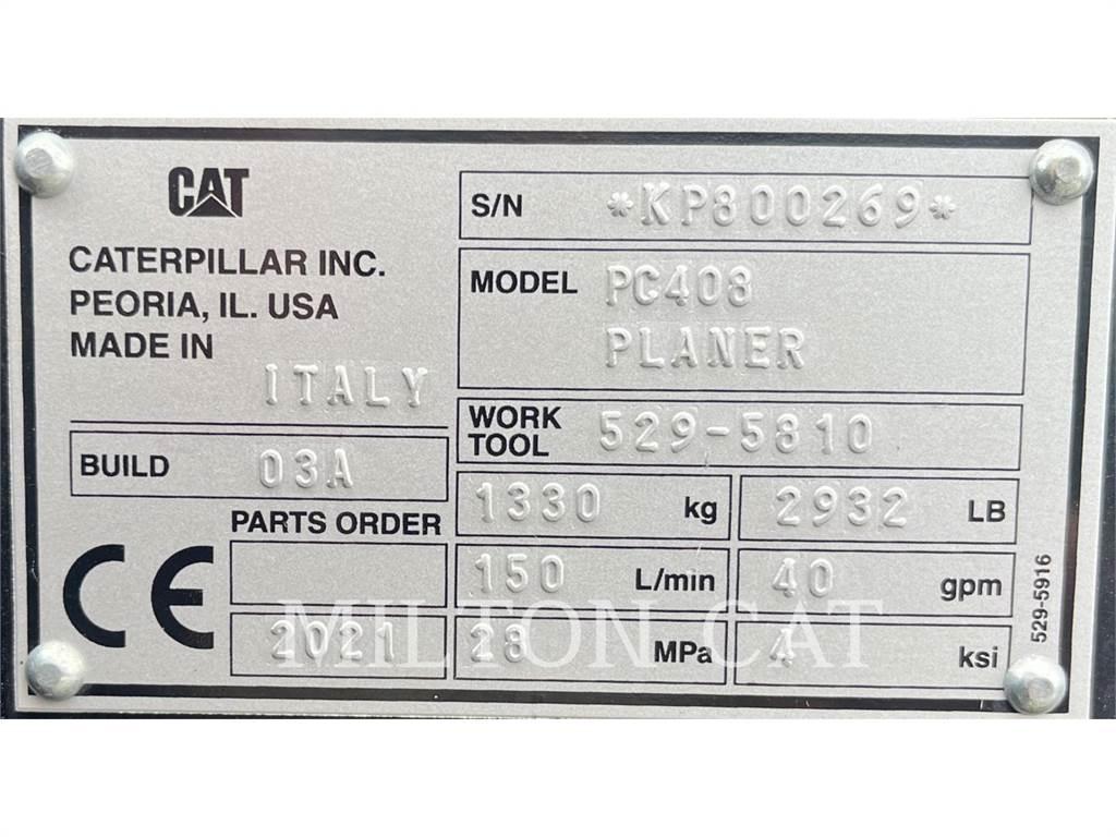 CAT PC408 COLD PLANER Silniční frézy