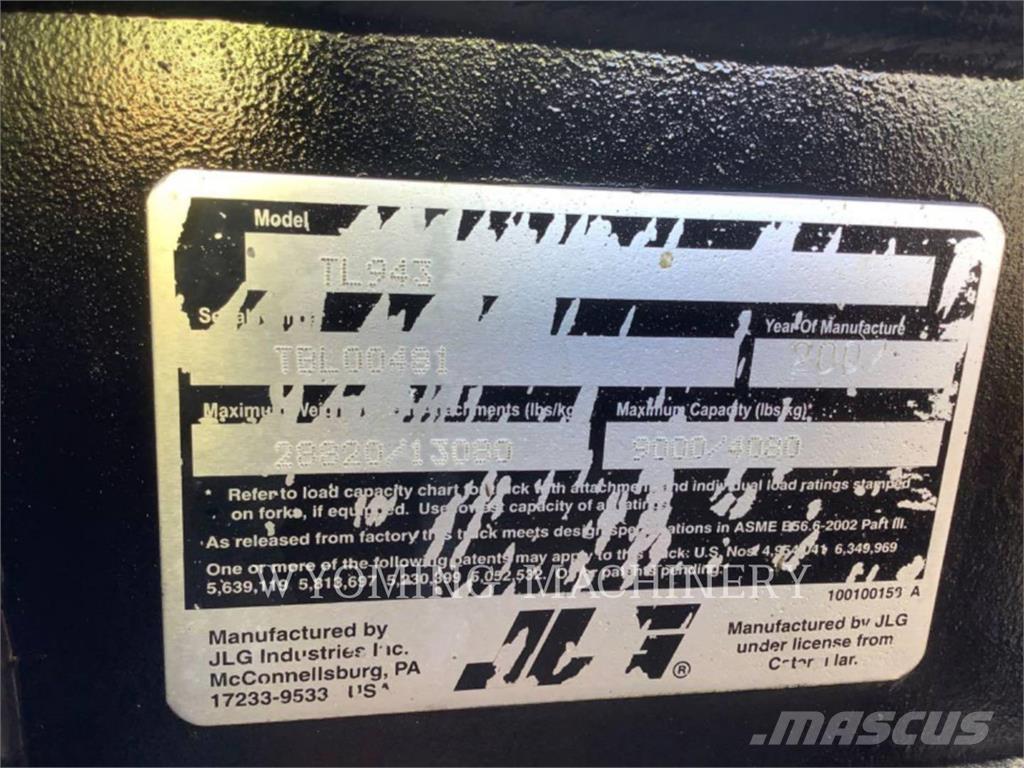 CAT TL943C Teleskopické manipulátory