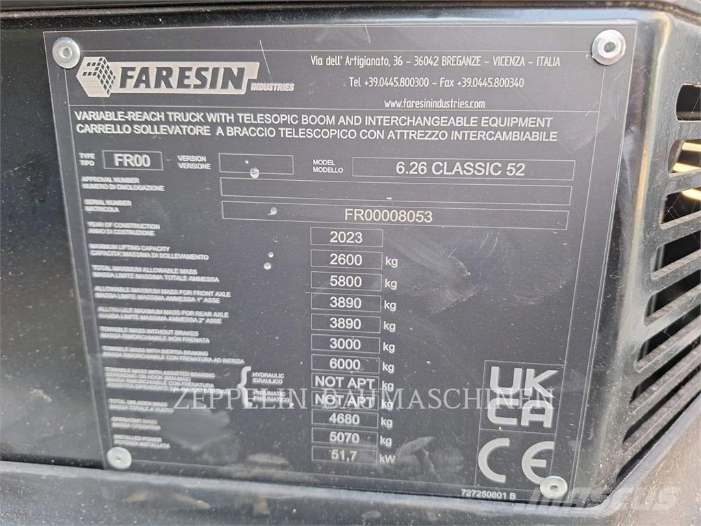 Faresin 6.26 Teleskopické manipulátory