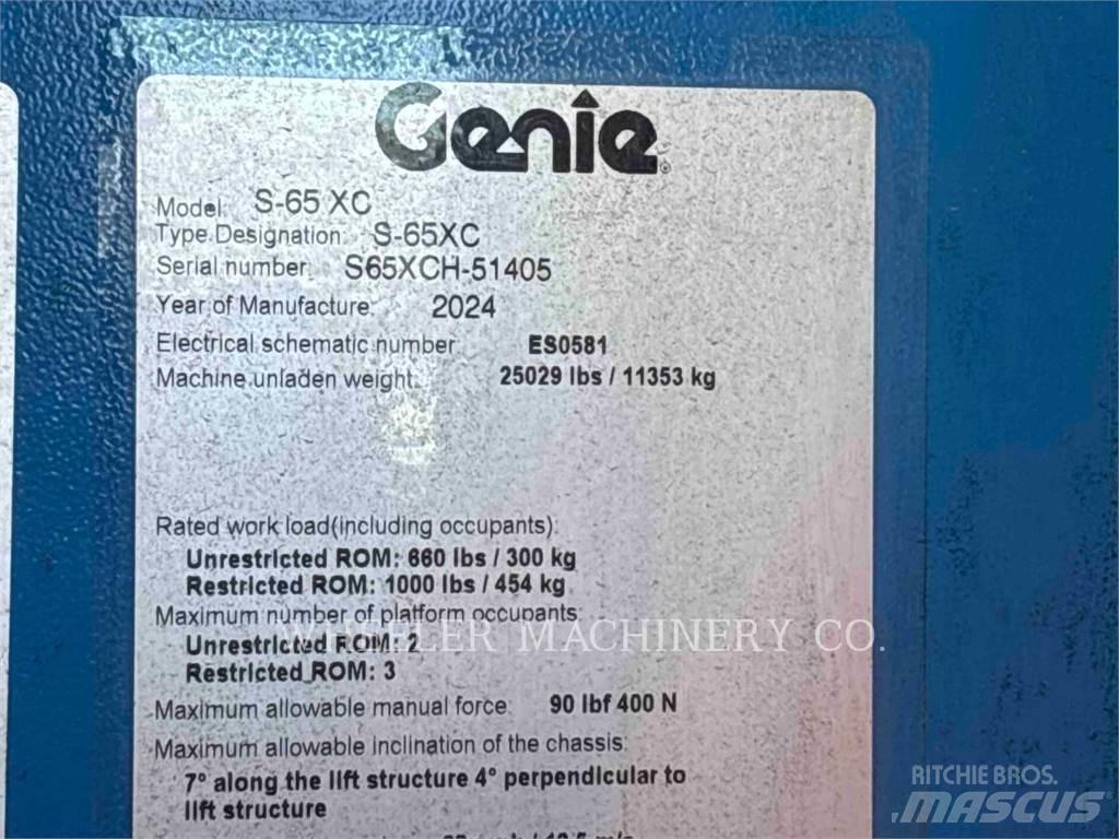 Genie S65XC Kloubové plošiny