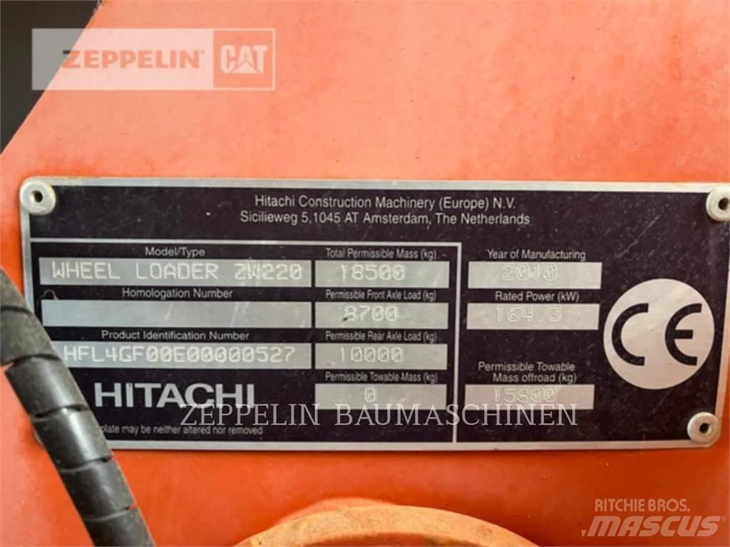 Hitachi ZW220 Kolové nakladače