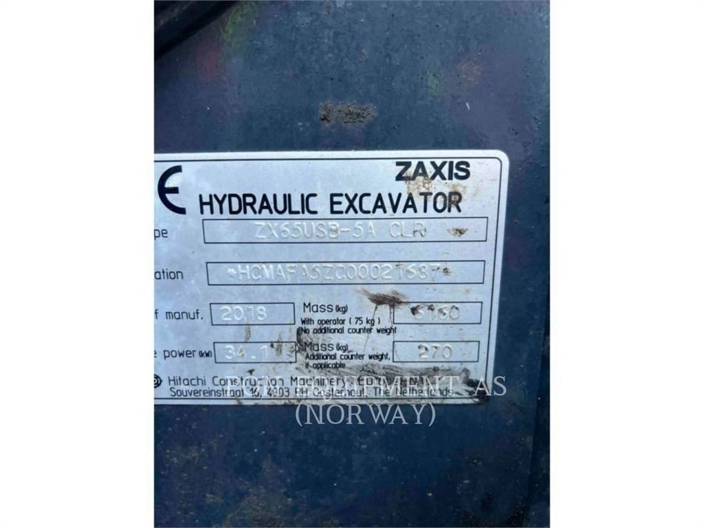 Hitachi ZX65 Pásová rýpadla