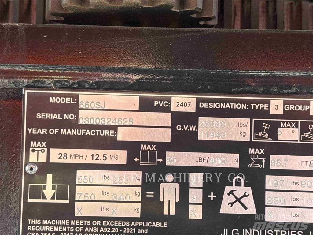 JLG 660SJ Kloubové plošiny