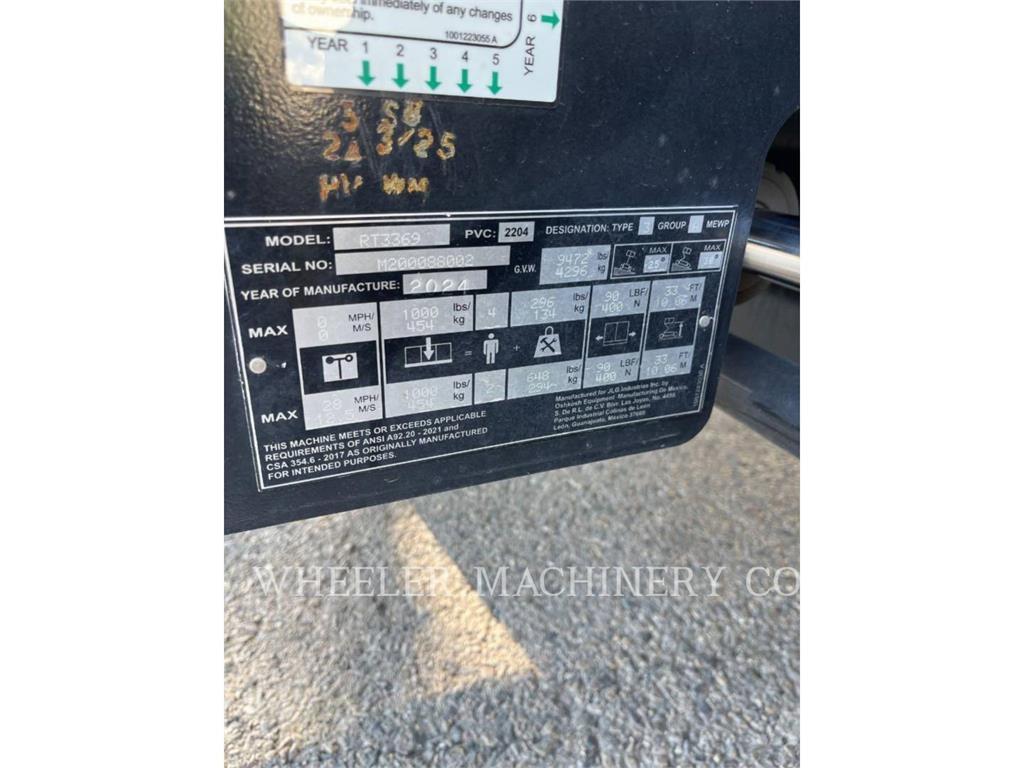 JLG RT3369 Nůžková zvedací plošina