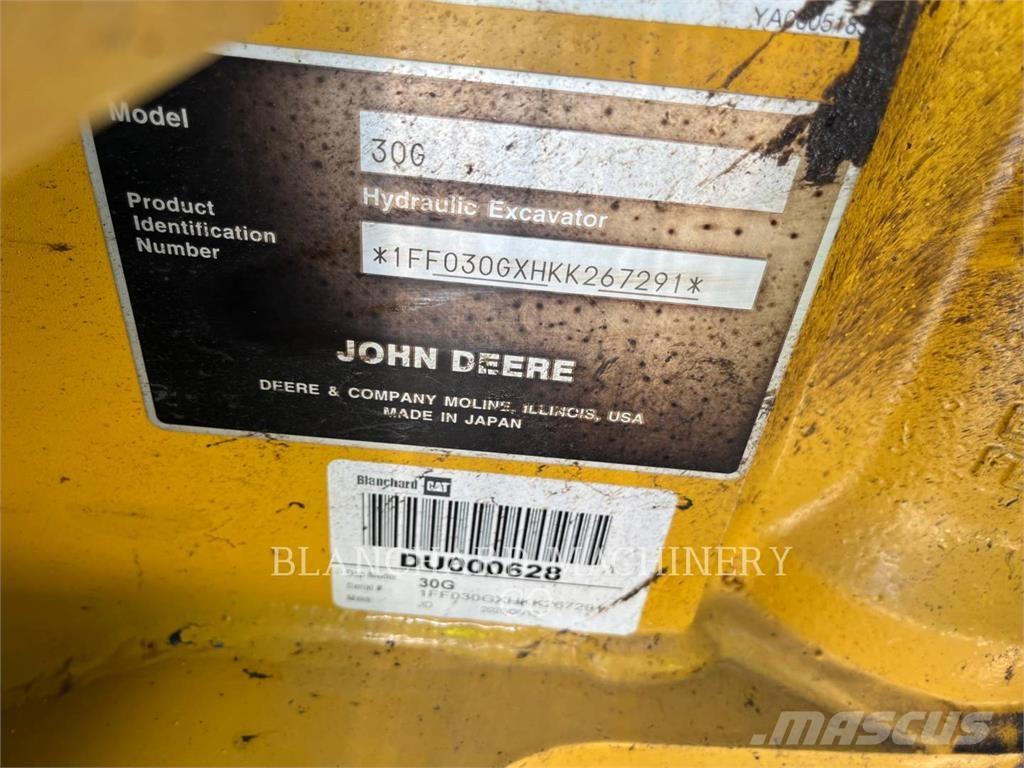 John Deere 30G Pásová rýpadla