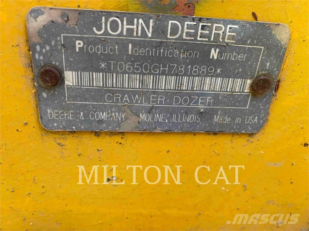 John Deere 650G Pásové dozery
