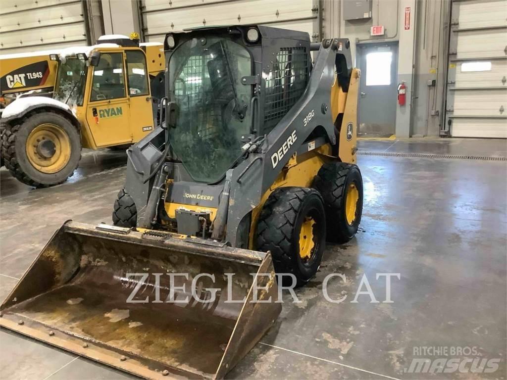John Deere & CO. 318G Smykem řízené nakladače