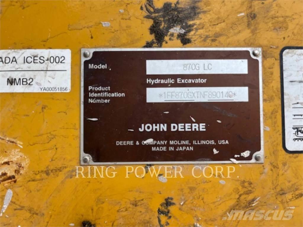 John Deere & CO. 870G Pásová rýpadla