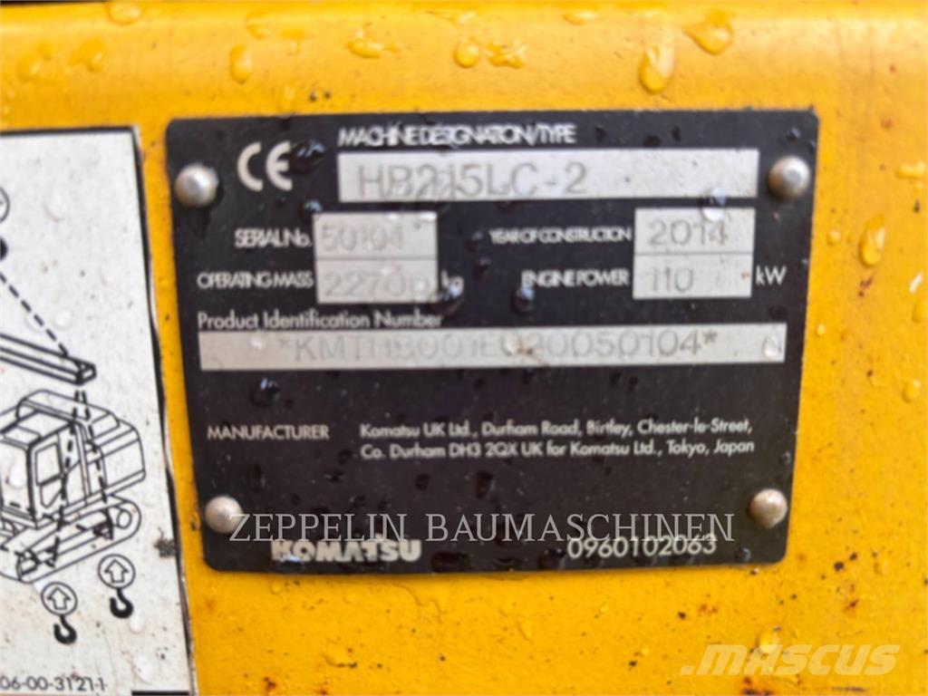 Komatsu HB215LC-2 Pásová rýpadla