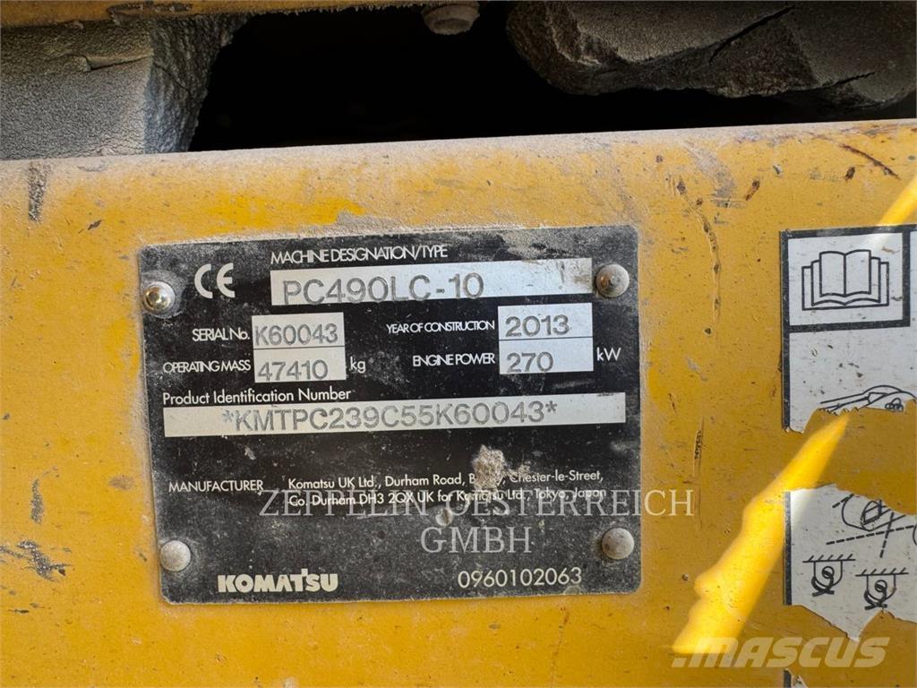 Komatsu PC490LC-10 Pásová rýpadla