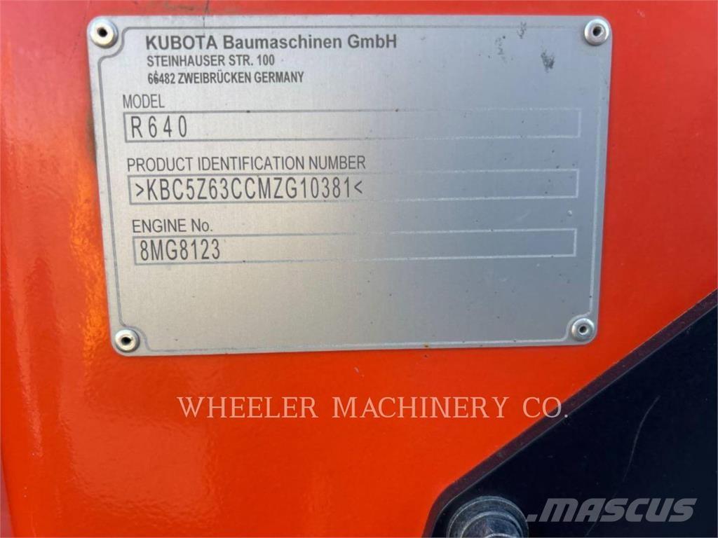 Kubota R640 CWL Kolové nakladače