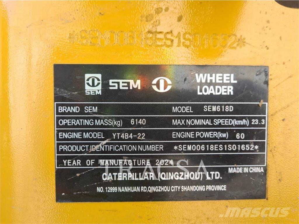 SEM MACHINERY SEM618D Kolové nakladače