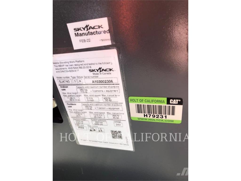 Skyjack SCISSOR40E Nůžková zvedací plošina