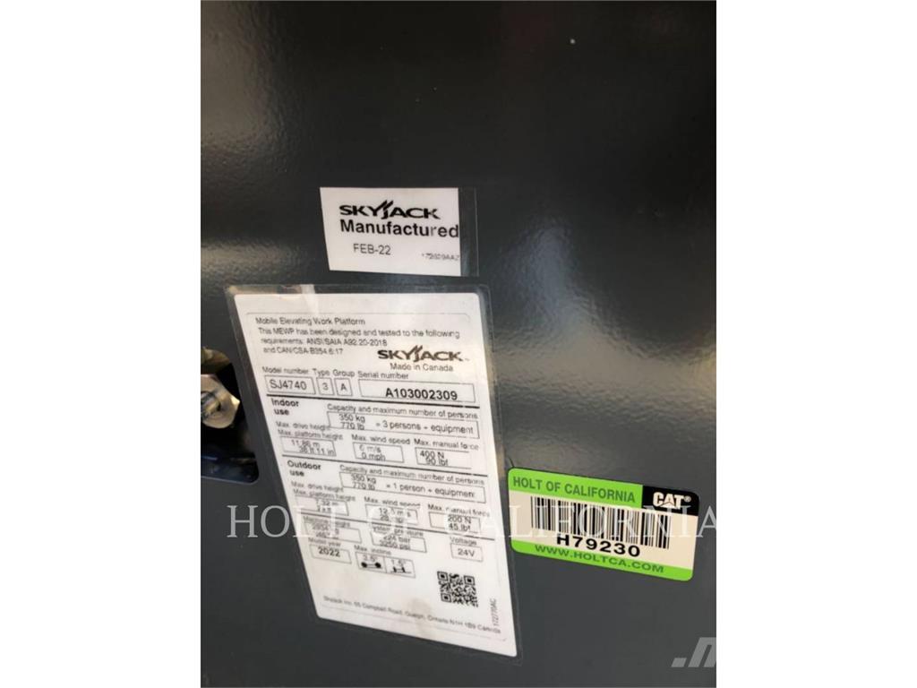 Skyjack SCISSOR40E Nůžková zvedací plošina