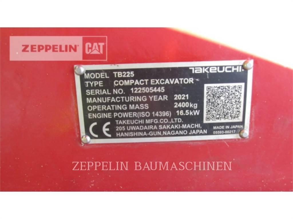 Takeuchi TB225 Pásová rýpadla