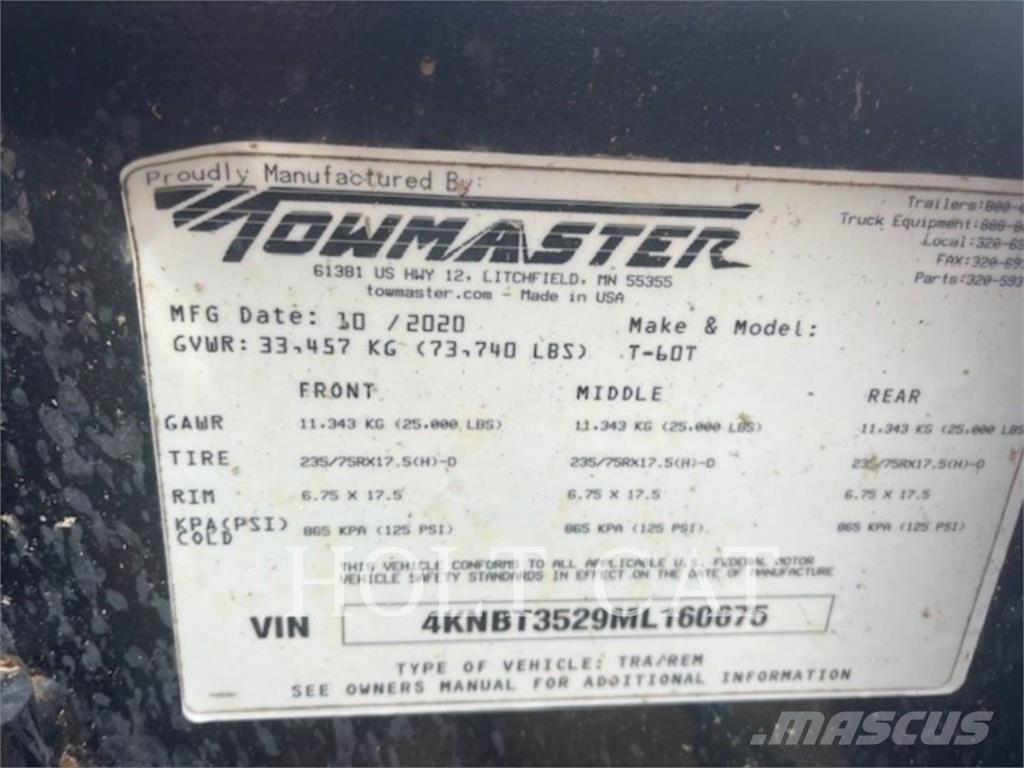 TOWMASTER T-60T Další přívěsy